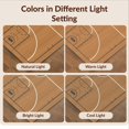 thumbnail image 7 of Design&I 8'x10' Washable Area Rug Sleek Flatweave Pet Friendly Athletic Mirrored Arcs Bold Stripe Border Center Repeating Basketball Flowing for King Size Bedroom, Under Bed, 7 of 7