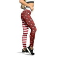 thumbnail image 2 of Ramiter Plus Size Leggings Women'S Tight High Waist Quick Dry Running Bodybuilding with Pockets Long Pants Yoga Pants Wide Leg Yoga Pants below Waist M,Red, 2 of 5