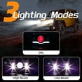 thumbnail image 5 of 4pcs 4x6 6x4 Inch Rectangular H4651/H4652/H4656/H4666 Sealed Beam Replacement LED Halo Projector Headlights Assembly H4/9003/HB2 Conversion Kit White High/Low Beam DRL Daytime Running Lights, 5 of 5