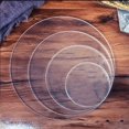 thumbnail image 4 of jesticaly 2 Pcs Disque à Gâteau Portable Lavable Transparent Support de Plateau Ménager 31cm, 4 of 6