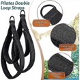 thumbnail image 3 of 2pcs Pilates Double Loop Straps For Reformer, Feet Fitness Equipment Straps, Double Padded D-ring Loops, Yoga Double Loop Straps Handle Straps, Pilate, 3 of 5