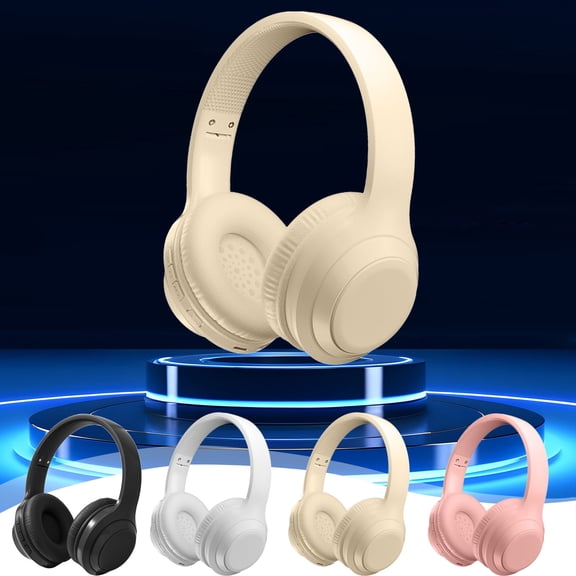 RFUGUG Stylish Bluetooth Headset Over Ear - Wireless Gaming & Music Headphones with Deep Bass for Smartphones Laptop Computer PC Tablets