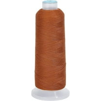 1 pc 42S/2 Wool Embroidery Thread 1500m Fibers Embroidery Floss Hand Sewing Thread Sewing Machine Kit Needlepoint Thread for Sewing DIY Craft Cross Stitch Threads (Light Brown)