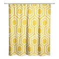 thumbnail image 2 of Creative Products Yellow and White Honeycomb 71x74 Shower Curtain, 2 of 2