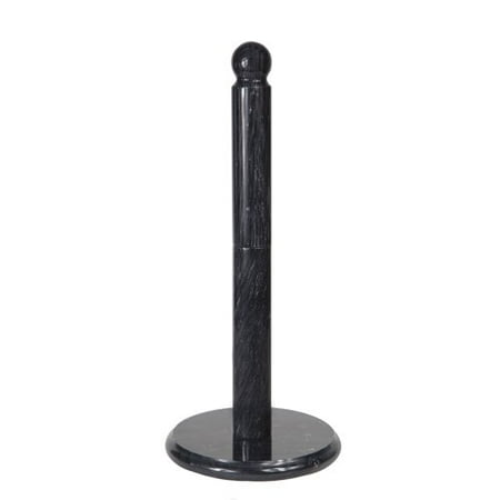Fox Run Craftsmen Marble Paper Towel Holder in Black