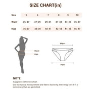 Jo & Bette Womens String Bikini Panties, Cotton Thong Underwear, 6-pack, Soft 38-39 Hips