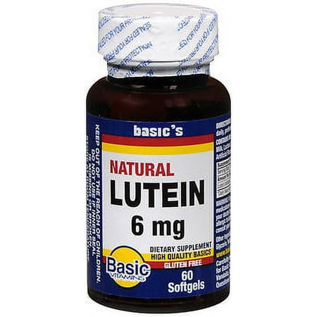 Basic Vitamins Natural Lutein 6 mg Softgels - 60 ct