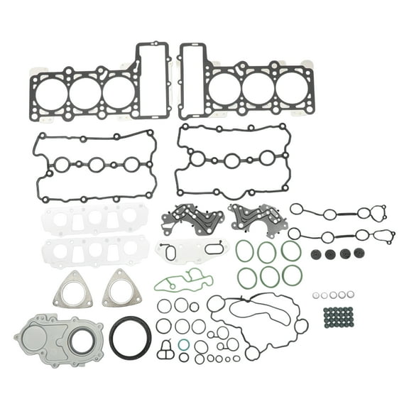 Unique Bargains 1 Set Cylinder Head Gasket Kit for Audi Engine BGC Efficiency Seal Rubber Engine Valve Gasket Set