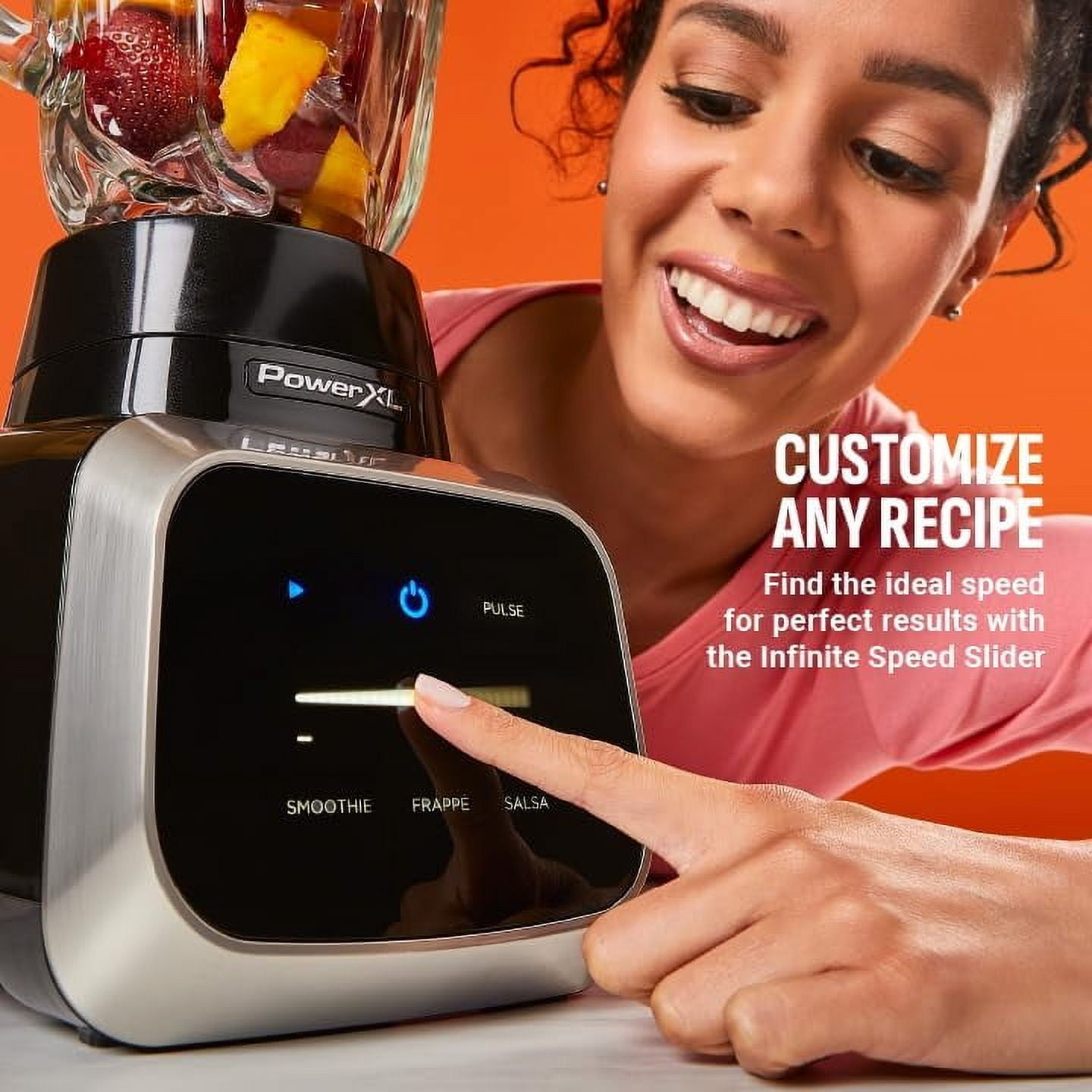 Power Pressure Cooker XL 1800 W 68 oz 10-Speed Blender, Black