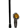 thumbnail image 4 of Walking Cane, 37" High with Alloy Metal Handle Shaped As Eagle Talon Holding an Amber 1.50" Diameter Glass Ball, Metal Shaft, Rubber Tip at Lower Base End of The Cane, 4 of 6