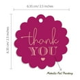 thumbnail image 6 of Inkdotpot Thank You Bridal Shower Bottle Tag Real Rose Gold Foil Favor Hang Tags 50 Pack, 6 of 7