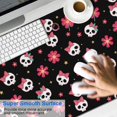 thumbnail image 2 of Long Mouse Pads for Desk,Black Skull Flower Bow Pattern Desk Mats on Top Of Desks, Desk Mouse Pad Extra Large with 3mm Non-Slip Base and Stitched Edge for Gaming,Office,Work,Home 47.3"x23.6", 2 of 6