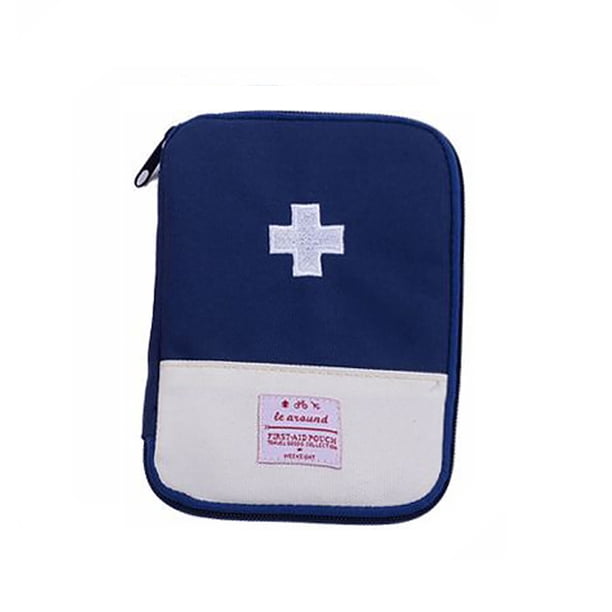 Matsuzay Bolsa de almacenamiento de emergencia de tela Oxford Cajas organizadoras de pastillas Equipo para exteriores Almacenamiento y organización del hogar Azul S
