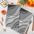 thumbnail image 3 of Black Grey Ombre Kitchen Towels Set of 2, Modern Geometric Abstract Aesthetic Cream Soft Microfiber Dish Towels, Absorbent Washable Dishcloths for Kitchen Cleaning, Drying Dishes, 18x28 Inches, 3 of 9