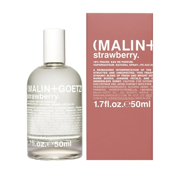 Malin + Goetz Strawberry Eau de Parfum, 1.7 Fl. Oz. â Men & Women's Perfume, Garden Berry Fragrance, Fresh & Comforting Scented Perfume, Bright & Evolved, Vegan & Crue