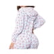 thumbnail image 4 of Pijama con capucha de manga larga con estampado floral para mujer, mono con cremallera de una pieza, ropa de dormir, mono XBTCLXEBCO T S, Azul, 4 of 5