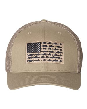 columbia pfg hat fish flag