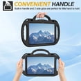 thumbnail image 7 of BMOUO Kids Case for Fire HD 10 & Fire HD 10 Plus Latest Model Tablet (13th/11th Generation 2023/2021 Release), with Shoulder Strap, Lightweight Shockproof Handle, Blue, Black, 7 of 7