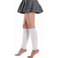 thumbnail image 4 of Women 80s Fluorescent Colored Knit Leg Warmers Ribbed Footless Socks Stockings Halloween Dance Party Accessories, 4 of 7
