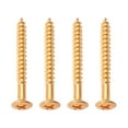 thumbnail image 1 of Nestingho Neck Mounting Kit 4Pcs Golden Metal Guitar Screws for Use 1.75X0.19X0.04In, 1 of 6