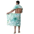 thumbnail image 2 of Colevkie 2 Pcs Men's Adjustable Bath Skirt & Soft Bath Towel Set Quick Drying Absorbent Beach Towel Bath Wrap Set Printed Ink Painting Style Pattern, 2 of 7
