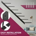 thumbnail image 3 of Wall Mounted Wine Rack for 7 Bottles Modern Space Saving, 3 of 8