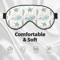 thumbnail image 3 of Naloa Whale And Turtle Print Sleep Mask for Sleeper, Light Blocking Sleeping Eye Mask for Women Men, Eye Shade with Adjustable Strap for Travel, Nap,Meditation, 3 of 7