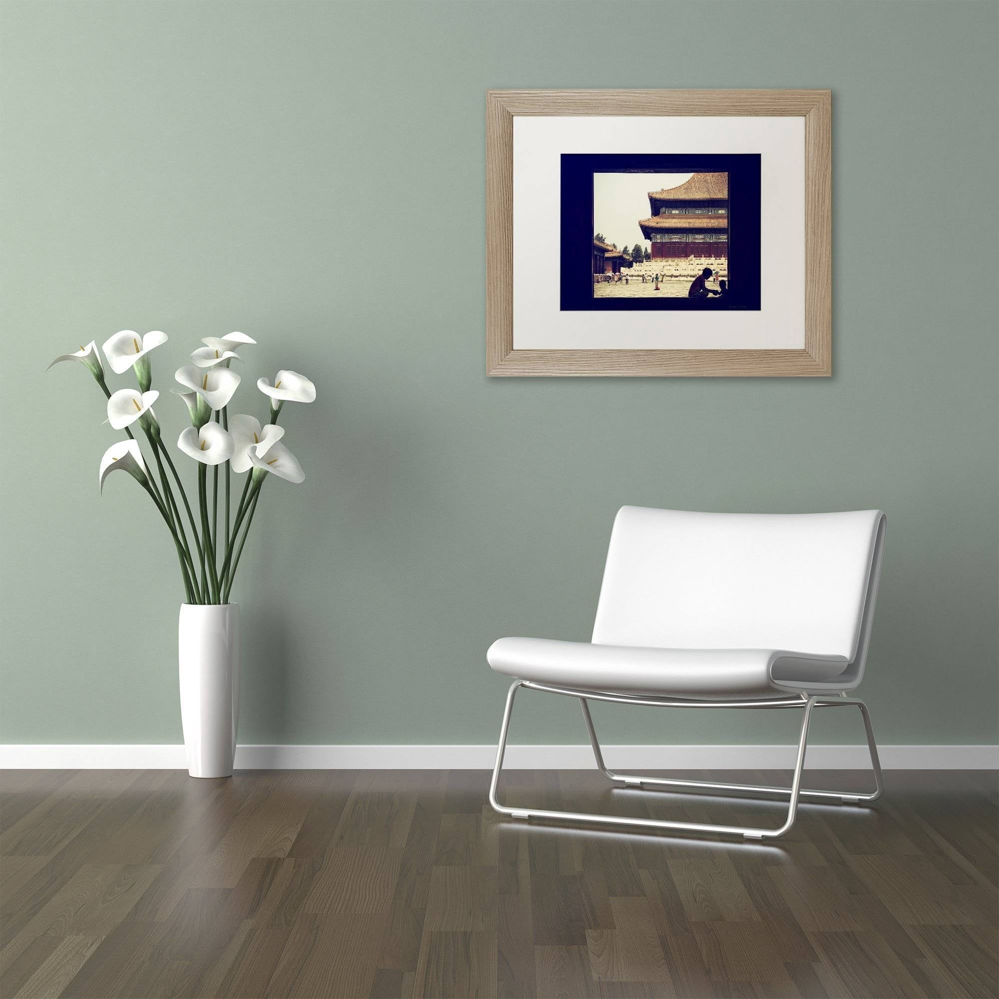 Trademark Fine Art "Moment of Life" Canvas Art by Philippe Hugonnard, White Matte, Birch Frame