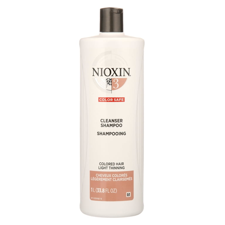 Nioxin System 3 Cleanser Shampoo for Scalp Deep Cleanse, Reduces