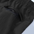 thumbnail image 6 of Vibrex Men's Shorts, Men's Solid Color Casual Elastic Waist Drawstring Pocket Shorts,Men's Shorts with Zipper Pockets Black_XL, 6 of 9