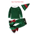 thumbnail image 4 of Disfraz de Papá Noel de manga larga para niñas, traje de terciopelo con fondo de campana, fiesta de carnaval, Navidad, 2 a 10 años, 2024, 4 of 5