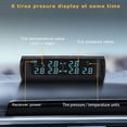 thumbnail image 3 of Wireless Solar Car Tire Pressure Monitoring System + 6 External Sensors TPMS LCD, 3 of 12