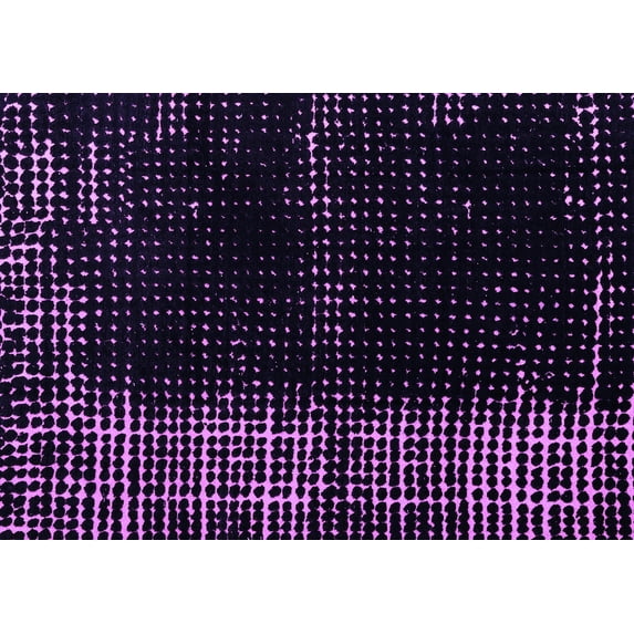 Ahgly Company Indoor Rectangle Abstract Purple Modern Area Rugs, 4' x 6'