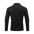 thumbnail image 2 of Jalioing Men's Golf Shirt Business Fashion Long Sleeve Collared Tops Casual Dressy Solid Color Texture T Shirt, 2 of 8