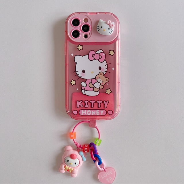 Funda de teléfono con adornos de muñecas en 3D para Iphone 14, 12, 13, 11 Pro Max, Xs, Xr, 6, 7, 8plus, soporte de espejo de maquillaje, Toy Story con cubierta Fivean unisex