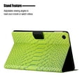thumbnail image 3 of Dteck Folio for Samsung Galaxy Tab A8 (2022) 10.5 Inch Tablet Case with Card Slots, Slim Lightweight Crocodile Pattern Flip Stand Cover with Auto Wake Sleep for Samsung Tab A8 SM-X200/X205/X207,Green, 3 of 5