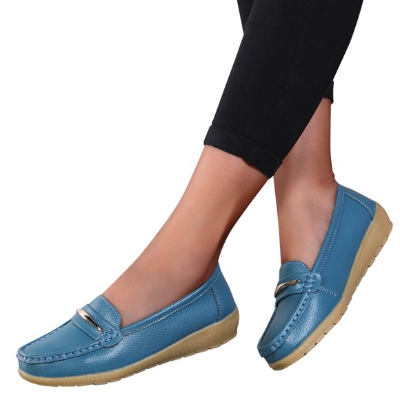 TOWED22 Womens Flat Shoes,Women Sparkle Pearls Wedding Flats Shoes for Bride Pointed Toe Prom Evening Bridal Party Dress Flats,Light Blue