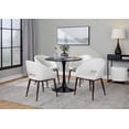 thumbnail image 7 of Renee Contemporary Chair in Copper Metal and White Faux Leather by LumiSource, 7 of 7
