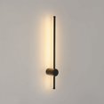 thumbnail image 1 of Lámpara de pared LED moderna Lámpara de pared con forma de línea 360° Giratoria Blanco cálido para sala de estar, dormitorio, pasillo, entrada Negro 60cm, 1 of 5