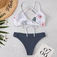 thumbnail image 4 of Mujeres verano moda patchwork impreso tanque sexy dos piezas bikini traje de baño traje de baño Fridja  nalpqowj50794, 4 of 5