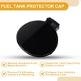 thumbnail image 4 of Tapa de la puerta del tanque de combustible para Volkswagen Passat B6 2006-2011, tapa del llenado de combustible, tipo de tornillo No.3C5809857A, negro ABS, 4 of 6
