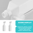 thumbnail image 2 of BRIGHTFUFU 2Pcs Barber Spray Bottle White Plastic for Hairdressing Tools Diluting Solutions, 2 of 8