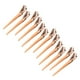 thumbnail image 4 of Pinzas de pico de pato, 12 piezas, pinzas para el pelo de peluquería, pinzas para el pelo de salón, pinzas para el pelo diseñadas para durar, 4 of 14