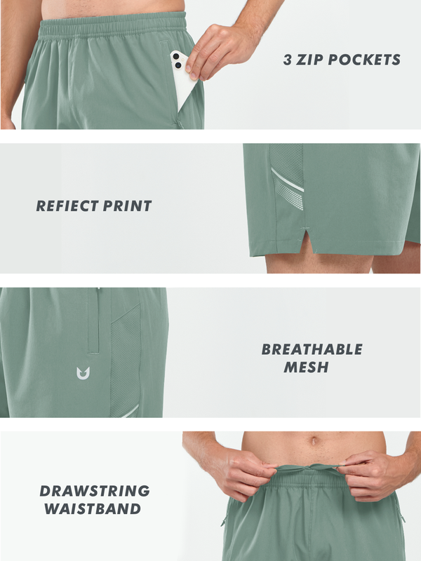 NORTHYARD Men's 5" Athletic Running Shorts photo 6