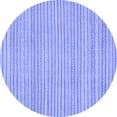 thumbnail image 1 of Ahgly Company Indoor Round Oriental Blue Modern Area Rugs, 4' Round, 1 of 4