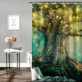 thumbnail image 2 of Orinice Enchanted Forest Bathroom Decor Set, Colorful Luxurious Graphic Print Polyester Fabric Fashion Shower Curtain with Hooks 60x72, 2 of 7
