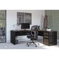 thumbnail image 2 of Bestar  Connexion 72W L Shaped Desk with Storage Drawers Slate & Sandstone, 2 of 5