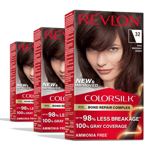 Tinte para el cabello Revlon ColorSilk w/ Bond Repair Complex 32 Dark Brown