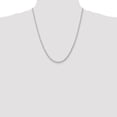 thumbnail image 2 of 14k White Gold 22 Inch 3mm Quadruple Rope Chain Necklace Pendant Charm, 2 of 9
