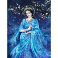 thumbnail image 1 of Diamond Painting (DE9545) Square DIY 5D Rhinestone Kit Vestido Diosa 50x70cm Azul Hugtrwg Para estrenar, 1 of 1